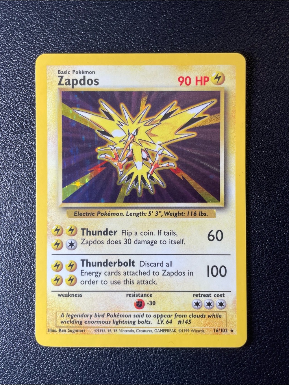 Zapdos #16/Pokemon Base Set